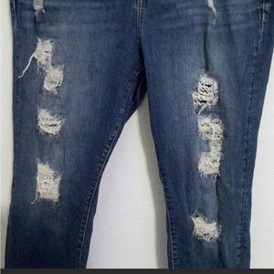 Torrid distressed skinny jeans